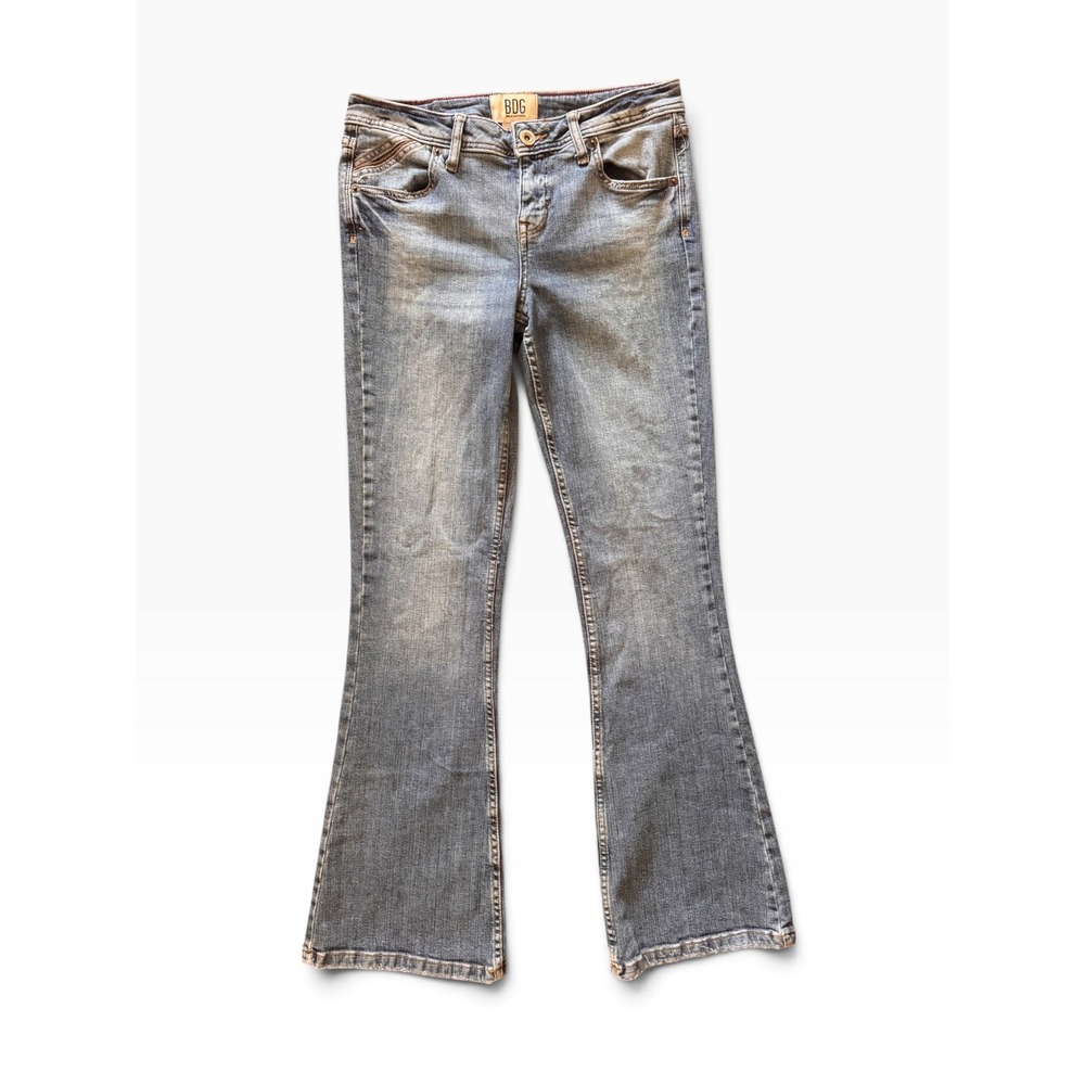 BDG Urban Outfitters Women 30W Blue Flare Low Rise Jeans Medium Wash SR-0558